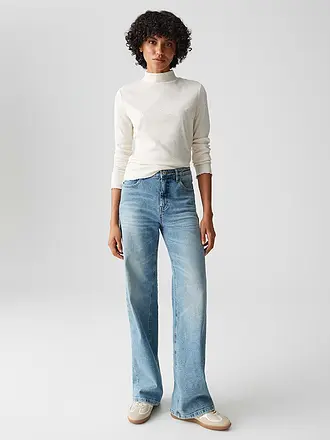 OPUS | Rollkragenpullover SUHANNA CURLY | creme